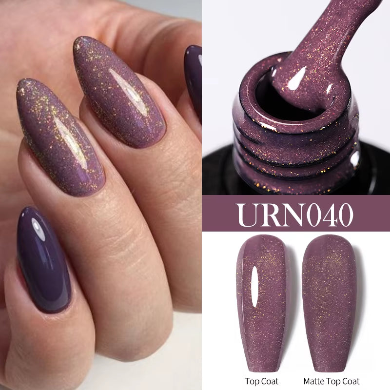7/7.5Ml Nude Glitter Color Nail Gel Polish Semi-Permanent Varnish Soak off Nail Art Base Top Coat UV LED Gel Manicure