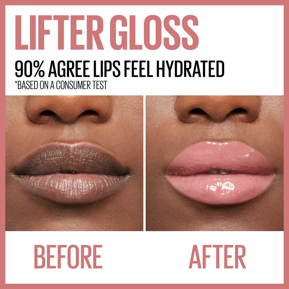 Lifter Gloss Lip Gloss Makeup with Hyaluronic Acid, Ruby