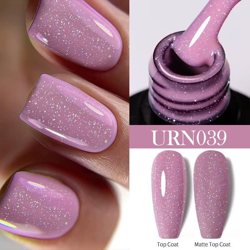 7/7.5Ml Nude Glitter Color Nail Gel Polish Semi-Permanent Varnish Soak off Nail Art Base Top Coat UV LED Gel Manicure
