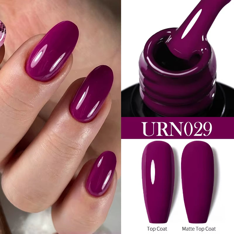 7/7.5Ml Nude Glitter Color Nail Gel Polish Semi-Permanent Varnish Soak off Nail Art Base Top Coat UV LED Gel Manicure