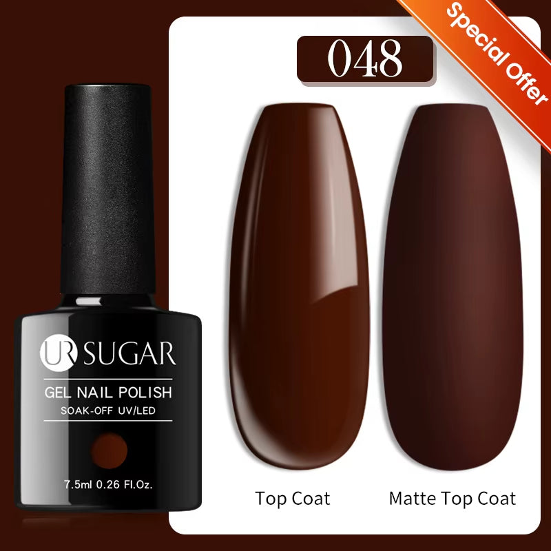 7/7.5Ml Nude Glitter Color Nail Gel Polish Semi-Permanent Varnish Soak off Nail Art Base Top Coat UV LED Gel Manicure