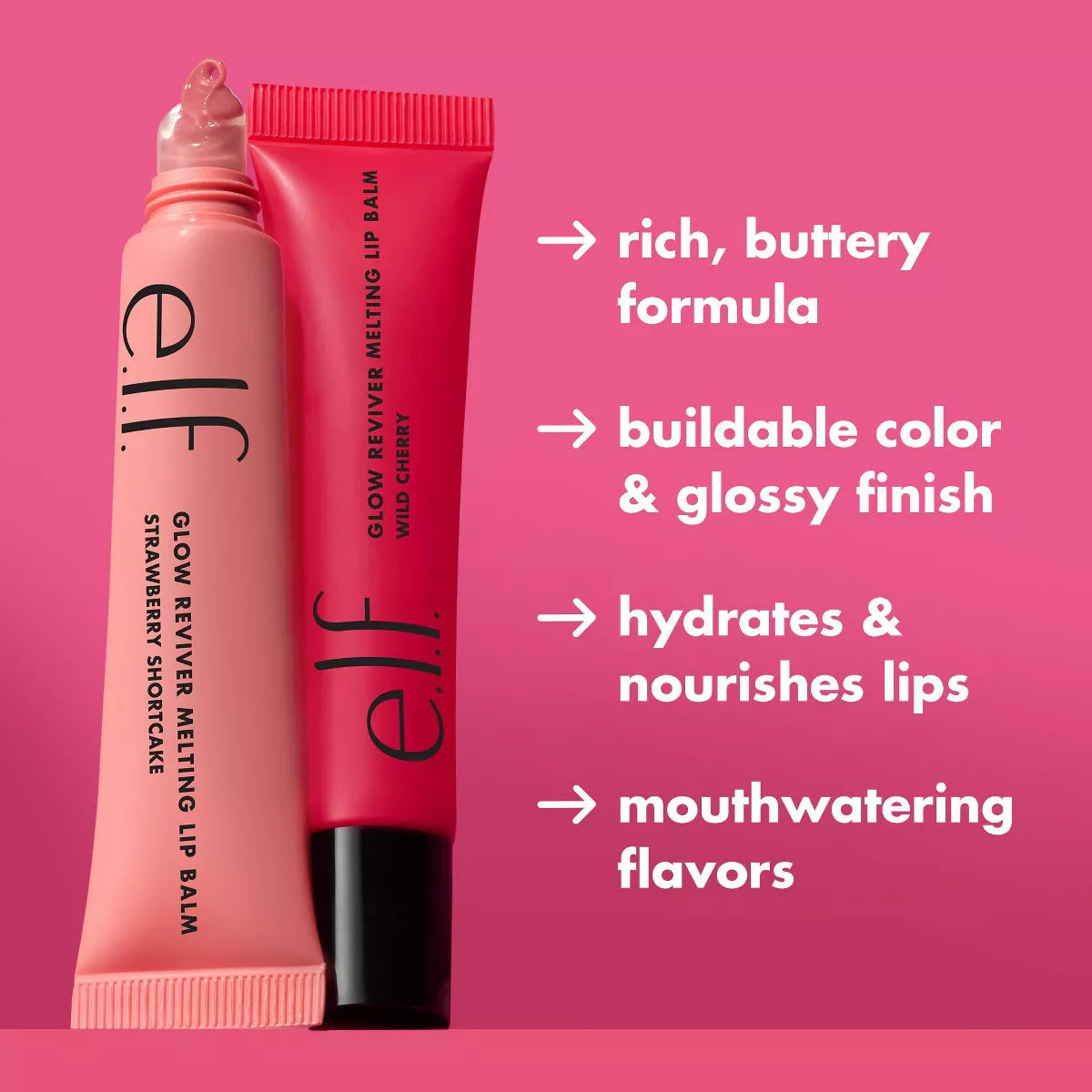 E.L.F. Glow Reviver Melting Lip Balm - 0.52Oz