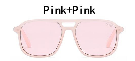 Oversized Mirror Women Sun Glasses for Women/Men Quay on the Fly Sunglasses Shades Gafas UV400 Fashion Sunglasses Women