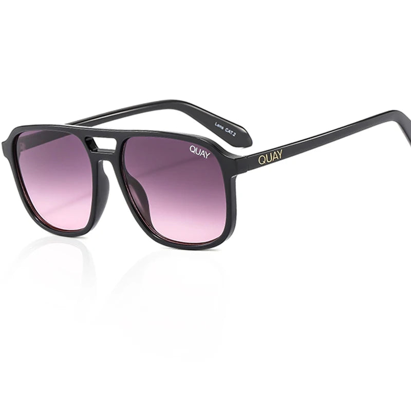 Oversized Mirror Women Sun Glasses for Women/Men Quay on the Fly Sunglasses Shades Gafas UV400 Fashion Sunglasses Women