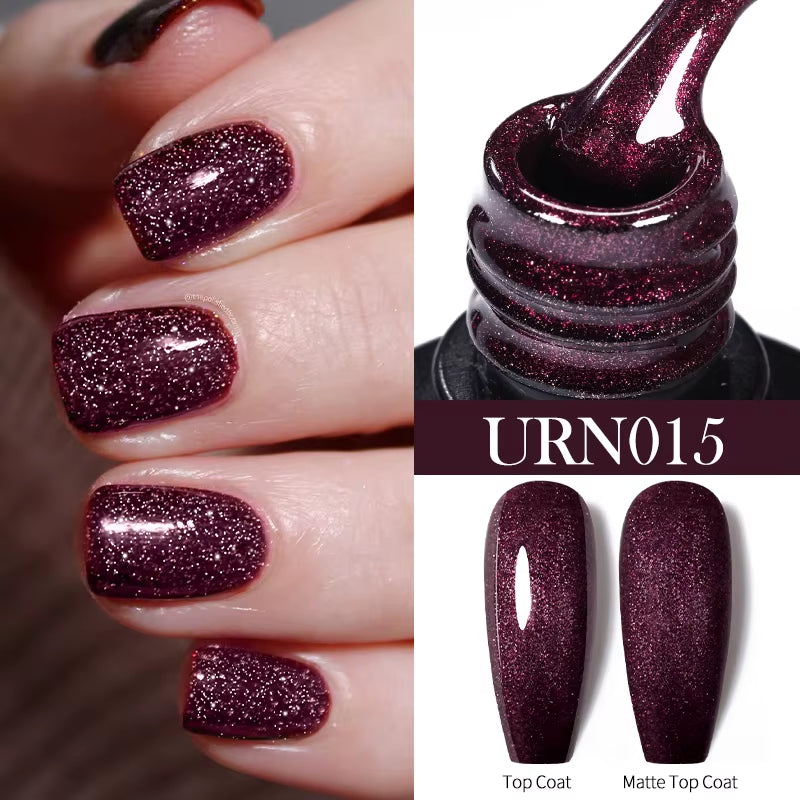7/7.5Ml Nude Glitter Color Nail Gel Polish Semi-Permanent Varnish Soak off Nail Art Base Top Coat UV LED Gel Manicure
