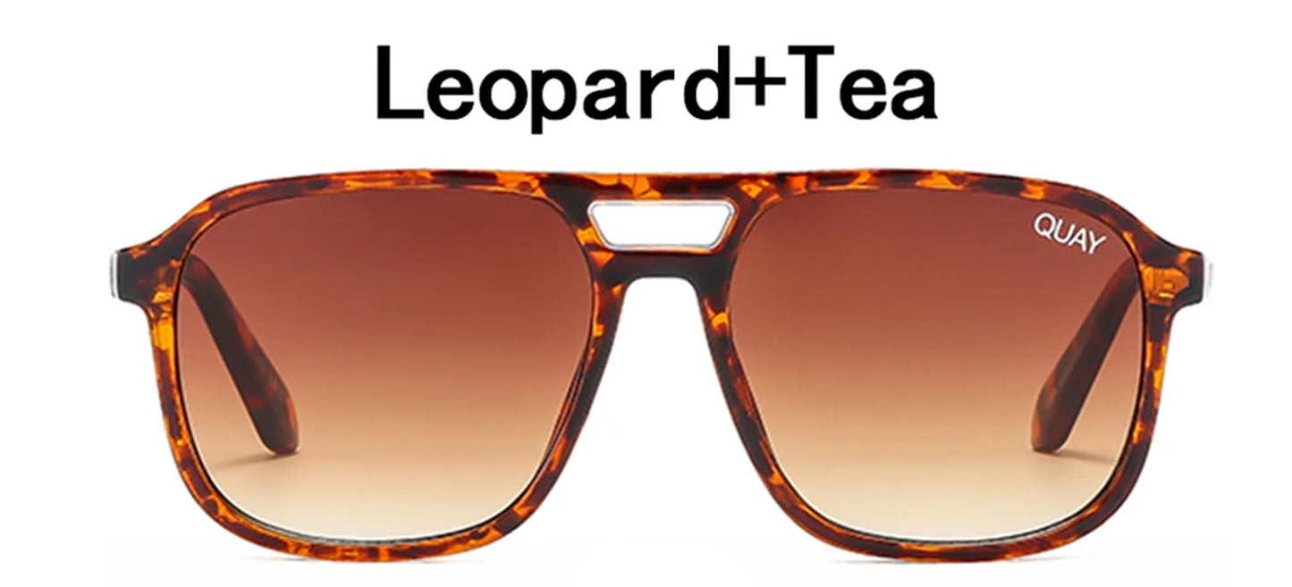 Oversized Mirror Women Sun Glasses for Women/Men Quay on the Fly Sunglasses Shades Gafas UV400 Fashion Sunglasses Women