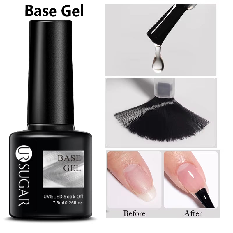 7/7.5Ml Nude Glitter Color Nail Gel Polish Semi-Permanent Varnish Soak off Nail Art Base Top Coat UV LED Gel Manicure