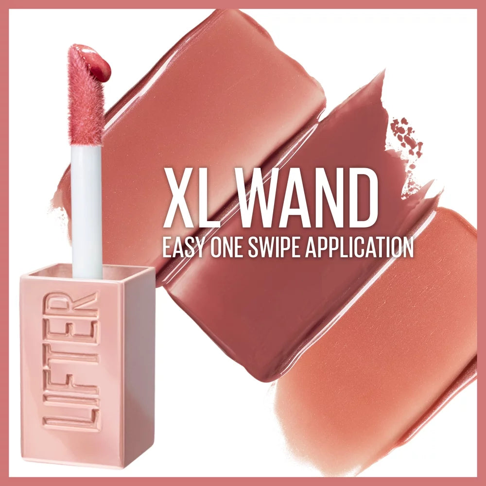 Lifter Gloss Lip Gloss Makeup with Hyaluronic Acid, Ruby