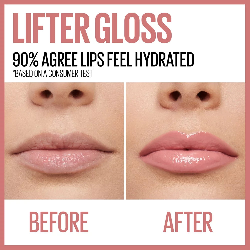 Lifter Gloss Lip Gloss Makeup with Hyaluronic Acid, Ruby